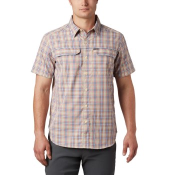 Columbia Overhemd Heren, Silver Ridge 2.0 Multi Plaid Short Sleeve DonkerKoraal, 37SAULFBN